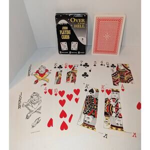 Vintage 1994 Over the Hill Jumbo Playing Cards Magiquie's Novelties 5 x 7 Deck